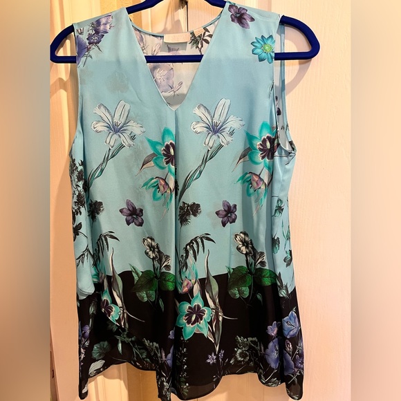 Carlisle New York size 6 Paradise 100% silk top - Picture 2 of 6